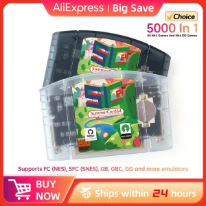 SC64 SummerCart64 N64 FlashCart pour Console Nintendo 64 jeux rétro et chargement 64DD GB/GBC/NES/SNES/GG par émulateur ED64 Super64